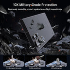 For Samsung Galaxy S23 Ultra Camera Lens Protector, Individual Lens Protector, Ultra HD 9H Tempered Glass Screen Protective Cover, Anti-scratch, Military Grade Drop Protection 2 Set. (Glitter Black, S23 Ultra)