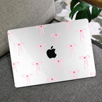 MEEgoodo for MacBook Air 13 inch Case 2021 2020 2019 2018 Released A2337 M1 A2179 A1932 with Touch ID, Plastic Hard Shell & Keyboard Cover Compatible with MacBook Air Case 13.3,Bows & Little Hearts