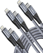 ohbox USB-C to Lightning Cable 3FT 3Pack iPhone Charger Fast Charging Braided Type C Charging Cord Compatible with iPhone 14 13 13 Pro Max 12 12 Pro Max 11 XS XR X 8 iPad