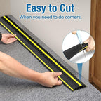 Eapele 6.5ft Cable Protector Cord Cover for Floor, Heavy Duty PVC Duct Easy to Unroll, Prevent Trip Hazard for Home Office or Outdoor Settings