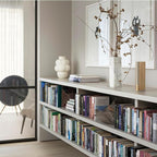 Bang & Olufsen Beosound Emerge Bookshelf Wi-Fi Speaker, Gold Tone/Light Oak