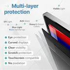 VINTEZ 34 Inch 21:9 Privacy Screen for Computer Monitor and Laptop - Anti Glare Protector Film Blue Light Filter Eye Protection - Computer Screen Privacy Shield, [1 Pack]