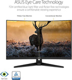 ASUS TUF Gaming VG328H1B 32” Curved Monitor, 1080P Full HD, 165Hz (Supports 144Hz), Extreme Low Motion Blur, Adaptive-sync, FreeSync Premium, 1ms, Eye Care, HDMI D-Sub