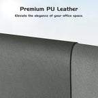 Aothia Leather Desk Pad Protector, Office Desk Mat, Large Mouse Pad, Laptop Desk Pad, Non-Slip PU Leather Desk Blotter, Waterproof Desk Writing Pad for Office and Home (Jungle Green, 47" x 17")