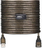 LDKCOK USB 2.0 Type A Male to A Female Active Repeater Extension Cable 50ft, High Speed 480 Mbps