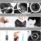 18-in-1 Professional Camera Cleaning Kit for Most DSLR Cameras (Canon, Nikon,Sony), with Air Blower/Cleaning Pen/Detergent/Cleaning Cloth/Lens Brush/Carry Case
