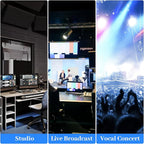 8-Channel Professional Audio Mixer, FX-8usb Mixing Console with XLR Inputs, Bluetooth, 99 DSP Effects, MP3, USB Interface for Podcast, Music, Recording, PC 13.39"x3.54"x14.57"inches