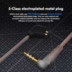 CCZ NC01 Gospel Gaming Earbuds, Stereo Sound in Ear Monitor Headphone Wired, Customized Dual Magnetic DD IEMS Earphone with Detachable Tangle-Free Cable PC Cavity for Computer(without mic,Clear Black)