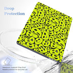 for MacBook Pro 16 inch Case 2019 2020 Release Model A2141, Plastic Hard Shell Cover with Keyboard Cover for MacBook Pro 16 inch with Touch Bar & Touch ID, Distorted Emoticon