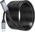 BlueRigger USB 3.0 Extension Cable (100FT, Active, 5Gbps, In-Wall CL3 Rated, Type A Male to Female Adapter Cord) - Long USB Repeater Extender for VR Headset, Printer, Hard Drive, Keyboard, Mouse, Xbox