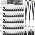 Aoriher 50 Pack USB 2.0 Flash Drives Bulk, Portable USB Thumb Drives with Lanyards, Swivel Flash Drives Thumb Drives for Office School Data Storage (128MB)