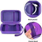 Travel Case for UCOMX for Nano/for Iseyyox/for LISEN/for RTOPS 3 in 1 Wireless Charger, Foldable Magnetic Charging Station Storage Holder Bag for Fast Charge Pad Cable and Adapter, Purple-Box Only