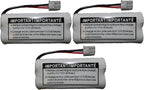 JustGreatDealz HIGH Capacity Rechargeable Replacement Battery BT-1021 BBTG0798001 for Uniden Cordless Handsets (3-Pack)