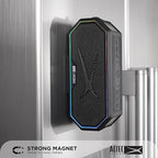 Altec Lansing Loud Portable Speakers Bluetooth Wireless Waterproof - MultiColor LED, 20 Hour Playtime, Mount Included | HydraBLAST 2.0 Magnetic Bluetooth Speaker for Travel, Home and Outdoor Adventure