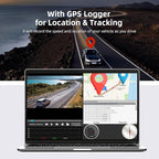 4 Channel Mirror Dash Cam, 360 Dash Camera FHD 1080P Front and Rear 12'' Full Touch Screen, Built-in WiFi, GPS, Parking Monitor, IR Night Vision with Free 128G Card