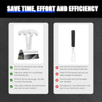 KEMOVE P11 4-Key Keycap Puller - Custom Gaming Mechanical Keyboard Cleaning and Removal Tool, Made with PC and 420 High-Carbon Stainless Steel, Suitable for Standard Layout Keyboards (White)