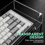 Cabilock Keyboard Cover Transparent Case- Proof: Monitor Storage Protector: Protector for Cat, in Touching - Bridge Standard Proof Accessories from Stand Size Acrylic Tablet Keyboard Dust Cover