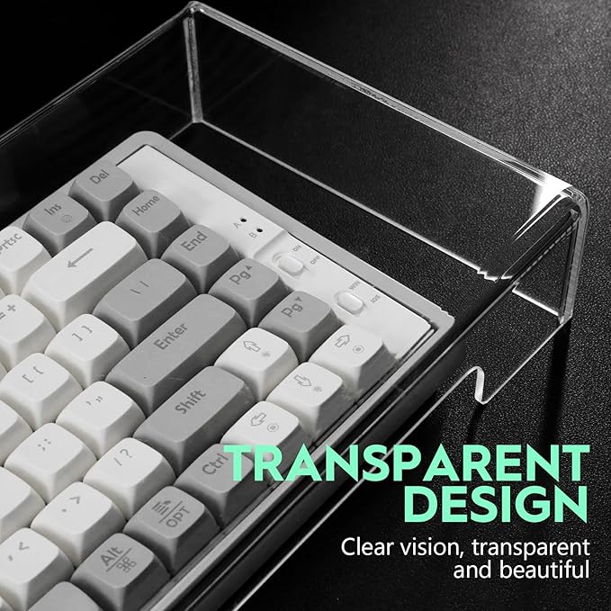 Cabilock Keyboard Cover Transparent Case- Proof: Monitor Storage Protector: Protector for Cat, in Touching - Bridge Standard Proof Accessories from Stand Size Acrylic Tablet Keyboard Dust Cover