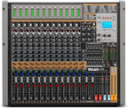Digital Mixer 16 Channel,Sound Board Mixing Console, Dual DSP Reverb, Dual 7-Band EQ, 48V Phantom Power, 4 Group Stereo Output Input, PAD
