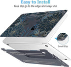 Mektron Designed Case for MacBook Pro 16 Inch A2141 Cover 2019 Release 16" with Liquid Retina Display/Touch ID, Plastic Hard Shell with Keyboard Skin & Screen Protector, Dahlia Flower C035
