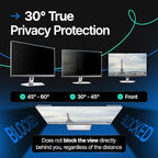 Universal Acrylic 20, 20.2, 21.5, 21.6, 22 Inch Computer Privacy Screen Filter for Widescreen Computer Monitors - 19.4" x 12.6"(492 x 319mm) - Monitor Frame Hanging Type