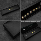 Haxtec Sharp Edge Dice Set DND Dice Black Resin Dice Iridecent Mylar Galaxy D&D Dice for RPG Role Playing Compatible with Dungeons and Dragons Gift