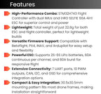 AERO SELFIE H743 Flight Controller with 60A 8 bit ESC 30x30 Stack: Supports 2-6S LiPo, Dual IMU, Compass, Barometer, Compatible with Betaflight, INAV, PX4, Ardupilot for FPV & Racing Drones