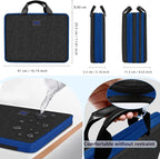 ZINZ Laptop Case Computer Sleeve Briefcase with Multi-pockets for 11.6 12.9 13 13.3 14 15 15.6 16 inch Notebooks