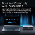 Kensington SD5000T5 Thunderbolt 5 Docking Station – Dual Display for MacBooks M1/M2/M3/M4 Pro and Max; Triple Display for Windows TB5; TB4 Compatible, 140W Power Delivery (K35201NA)