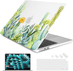 Batianda Premium Case for New MacBook Air 15 inch 2025 M4 2024 2023 with M3 M2 Chip Model A3241/A3114/A2941, Designed Protective Plastic Hardshell & Keyboard Cover & Screen Protector, Cactus