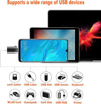 USB to USB C Adapter,USB-C Male to USB3.0 Female Adapter Thunderbolt 3 OTG Converter,Compatible with MacBook Pro,MacBook,iPad/Samsung Galaxy S20-S23 / Dell XPS,and More USB Devices Rope Black