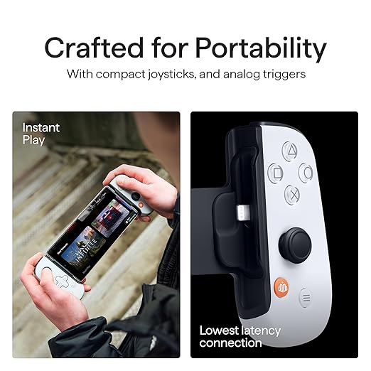 BACKBONE One Mobile Gaming Controller for iPhone (Lightning) - PlayStation Edition - 1st Gen - Turn Your iPhone into a Gaming Console - Play Xbox, PlayStation, Call of Duty, Roblox, Minecraft & More