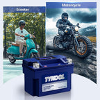 TYKOOL YTZ14S/YTZ12S High Performance Lithium LiFePO4 Motorcycle Battery,12V 6Ah,360CCA, Digital Readout, Built in BMS, Compatible for Large-displacement BMW,Hongda,KTM,Suzuki Motorcycles