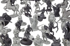 Monster Fantasy Creature Mini Action Figure Playset - 98pcs Toy Miniatures w 14 Unique Designs - Dragons, Wizards, Orcs, & More- XL 1/32 Scale Compatible with Dungeons and Dragons and Other RPG Games