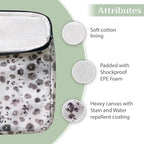 Maison d'Hermine Laptop bag with front pocket Stain and water repellent Cotton canvas