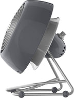 Vornado VFAN™ Mini Modern Vintage Fan, Retro Metal Air Circulator, Fan for Desk & Bedside, 2 Speeds, Adjustable Tilt, Personal Cooling with Targeted Airflow, Quiet Fan, Storm Gray