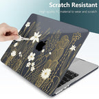 TWOLSKOO for M4 MacBook Air 13.6 inch Case 2025-2022 Release M4 A3240 M3 A3113 M2 A2681, Plastic Hard Shell & Screen Protector & Keyboard Cover & Trackpad Film, Cute Cactus