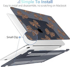 MEEgoodo Case for MacBook Pro 13 inch Case 2022 2021 2020 New A2338 M2/M1 A2251 A2289, Laptop Hard Shell with Keyboard & Camera Cover Compatible with 13 inch MacBook Pro, Leopard Print Bows