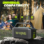 W-KING Portable Loud Bluetooth Speaker Wireless, 100W Max IPX6 Waterproof Outdoor Speaker Subwoofer, 60W Exlarge Passive Radiator- All-Round Rich Bass/40H/EQ/PowerBank/TF/AUX, Party Big Large Boombox