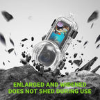 Invisible Dive Housing Case for Insta360 X5,Waterproof Up to 60M/196ft Invisible Underwater Photography Housing, X5 Protective Cover Shell with Bracket Accessories2