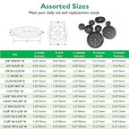 Rubber Grommets for Wiring, 1-3/8 Inch Drill Hole 1-3/16 Inch ID, Firewall Grommets Automotive Cable Cords Hoses Protection, Double-Sided Rubber Plugs for Round Holes, 10 Pcs, 30x35 mm