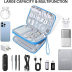 CILLA Electronics Organizer Travel, Travel Cord Organizer Case, Compact Electronics Accessories Bag for Cable, Cord, Charger, Phone