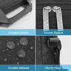 MOSISO Laptop Shoulder Bag, Computer Bag with 2 Raised&1 Flapover&1 Horizontal Pocket&Handle&Belt