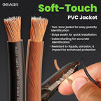 GearIT 14 Gauge 2 x 2.5mm Speaker Wire Cca Cca Cable (30.4 Meters - Black Clear)