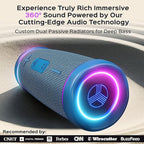 TREBLAB HD77 - Portable Bluetooth Speaker - Powerful 360° Sound, 30W Audio with Impactful Bass, 20H Battery, IPX6 Waterproof, Shockproof, TWS Stereo, Speaker Bluetooth Wireless for Outdoor, Beach Pool