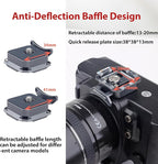 Camera Quick Release Plate Metal Anti-Deviation Universal Base Quick Release System QR Plate Camera Tripod Mount Adapter for DSLR/Mirrorless Cameras, Tripod, Monopod, Ball Head