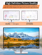 [2 Pack] 24 Inch 16:9 Magnetic Privacy Screen for Monitor Anti-Glare, Blue Light Filter, Anti-Spy Reusable Removable Privacy Filter for 16:9 Widescreen Desktop Display