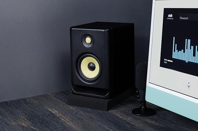 Sound Addicted - Studio Monitor Isolation Pads for 5 Inch Monitors, Pair of Two High Density Acoustic Foam which Fits Most Speaker Stands | SMPad 5