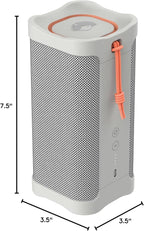 Skullcandy Terrain XL Wireless Bluetooth Speaker - IPX7 Waterproof Portable Speaker, 18 Hour Battery, Nylon Wrist Wrap, True Wireless Stereo (Bone)