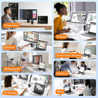 TobenONE Docking Station Dual Monitor with 100W GaN III Charger, USB C Docking Station Dual 4K HDMI for MacBook Pro/Air, Type C Dock with 2 HDMI, 7 USB, SD&Micro SD, Gigabit Ethernet, 87W PD, Audio